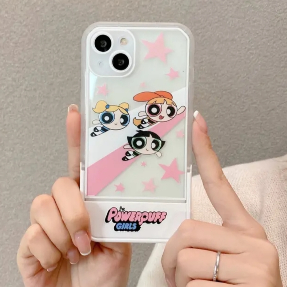 Brand new Apple IPhone 14Pro Max  Powerpuff Girls Silicone Phone w Stand